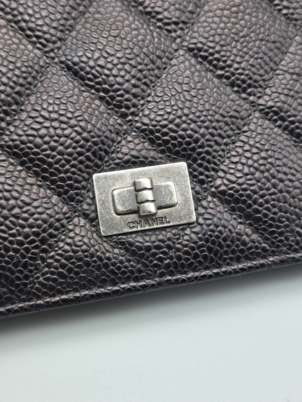 🖤CHANEL Black Caviar 2.55 Authentic Wallet🖤 - Picture 16 of 17